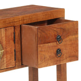 NNEVL Console Table 120x32x80 cm Solid Rough Wood Acacia