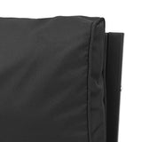 NNEVL Garden Chairs with Grey Cushions 2 pcs 68x76x79 cm Steel