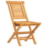 NNEVL Folding Garden Chairs 2 pcs 47x63x90 cm Solid Wood Teak
