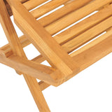 NNEVL Folding Garden Chairs 2 pcs 47x63x90 cm Solid Wood Teak