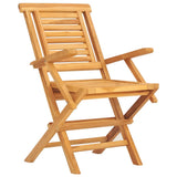 NNEVL Folding Garden Chairs 2 pcs 56x63x90 cm Solid Wood Teak