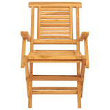 NNEVL Folding Garden Chairs 2 pcs 56x63x90 cm Solid Wood Teak