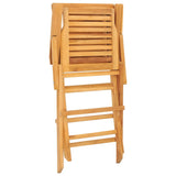NNEVL Folding Garden Chairs 2 pcs 56x63x90 cm Solid Wood Teak