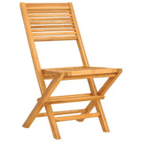NNEVL Folding Garden Chairs 2 pcs 47x62x90 cm Solid Wood Teak