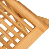 NNEVL Folding Garden Chairs 2 pcs 47x62x90 cm Solid Wood Teak