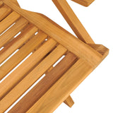 NNEVL Folding Garden Chairs 6 pcs 56x63x90 cm Solid Wood Teak