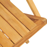 NNEVL Folding Garden Chairs 4 pcs 55x61x90 cm Solid Wood Teak