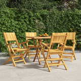 NNEVL Folding Garden Chairs 4 pcs 55x61x90 cm Solid Wood Teak