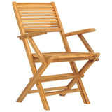 NNEVL Folding Garden Chairs 8 pcs 55x62x90 cm Solid Wood Teak