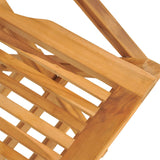 NNEVL Folding Garden Chairs 8 pcs 55x62x90 cm Solid Wood Teak