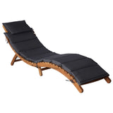 NNEVL Sun Loungers with Cushions 2 pcs Dark Grey Solid Wood Acacia