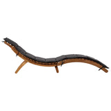 NNEVL Sun Loungers with Cushions 2 pcs Dark Grey Solid Wood Acacia