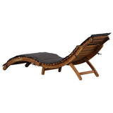 NNEVL Sun Loungers with Cushions 2 pcs Dark Grey Solid Wood Acacia