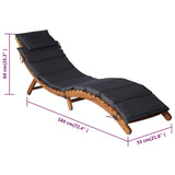 NNEVL Sun Loungers with Cushions 2 pcs Dark Grey Solid Wood Acacia
