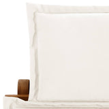 NNEVL Sun Loungers with Cushions 2 pcs Cream White Solid Wood Acacia