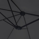 NNEVL Double-Head Garden Parasol Black 449x245 cm