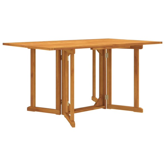 NNEVL Folding Butterfly Garden Table 150x90x75 cm Solid Wood Teak