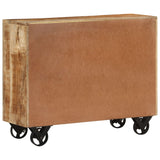 NNEVL Sideboard 80x30x65 cm Solid Rough Wood Mango