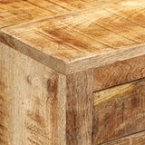 NNEVL Sideboard 80x30x65 cm Solid Rough Wood Mango