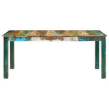NNEVL Dining Table 180x90x76 cm Solid Wood Reclaimed