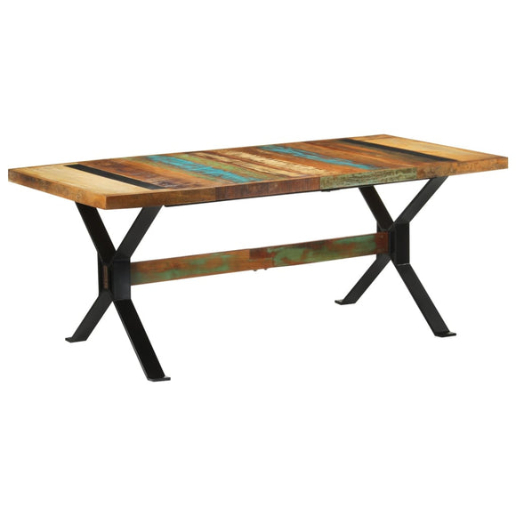 NNEVL Dining Table 180x90x73 cm Solid Wood Reclaimed
