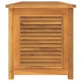 NNEVL Garden Storage Box with Bag 150x50x53 cm Solid Wood Teak