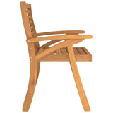 NNEVL Garden Chairs 2 pcs 58x58x87 cm Solid Wood Acacia