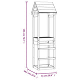NNEVL Play Tower 53x46.5x194 cm Solid Wood Pine