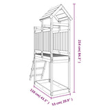 NNEVL Outdoor Playset 53x110x214 cm Solid Wood Pine
