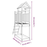 NNEVL Outdoor Playset 53x110x214 cm Solid Wood Douglas