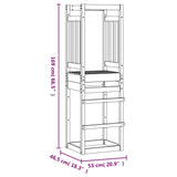 NNEVL Play Tower 53x46.5x169 cm Solid Wood Pine