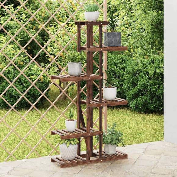 NNEVL Flower Stand 75x25x140.5 cm Solid Wood Fir
