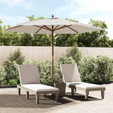 NNEVL Garden Parasol with Wooden Pole Sand 299x240 cm