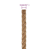 NNEVL Jute Rope 100 m Long 6 mm Thick