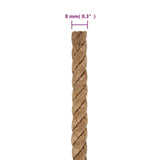 NNEVL Jute Rope 100 m Long 8 mm Thick