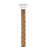 NNEVL Jute Rope 250 m Long 8 mm Thick