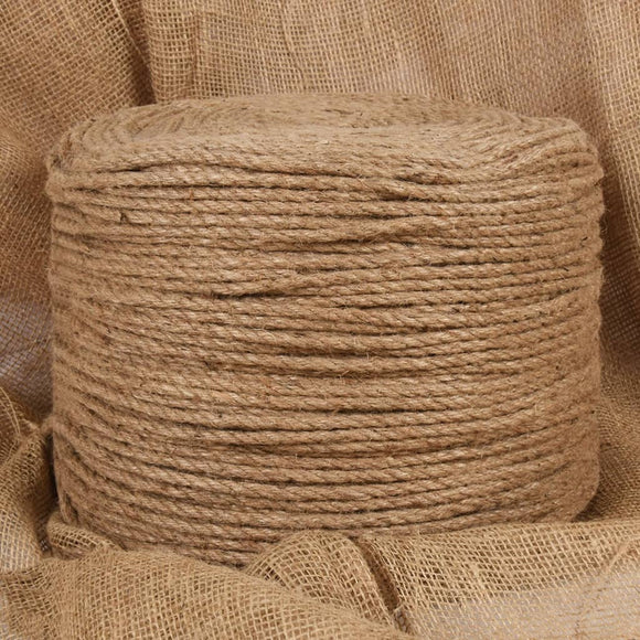 NNEVL Jute Rope 250 m Long 8 mm Thick