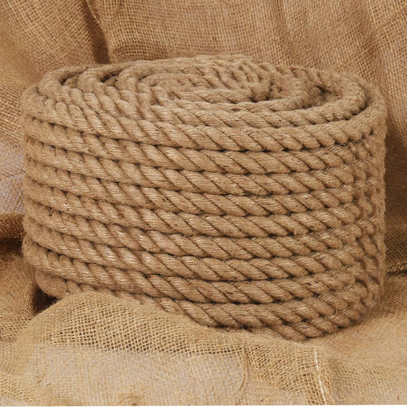NNEVL Jute Rope 25 m Long 20 mm Thick