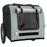 NNEVL Pet Bike Trailer Grey and Black Oxford Fabric&Iron