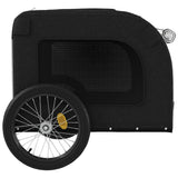NNEVL Pet Bike Trailer Grey and Black Oxford Fabric&Iron
