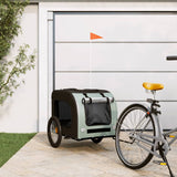 NNEVL Pet Bike Trailer Grey and Black Oxford Fabric&Iron