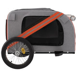 NNEVL Pet Bike Trailer Orange and Black Oxford Fabric&Iron