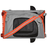 NNEVL Pet Bike Trailer Orange and Black Oxford Fabric&Iron