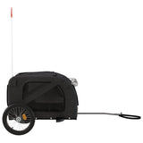 NNEVL Pet Bike Trailer Black Oxford Fabric and Iron