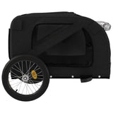 NNEVL Pet Bike Trailer Black Oxford Fabric and Iron