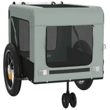 NNEVL Pet Bike Trailer Grey and Black Oxford Fabric and Iron