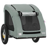 NNEVL Pet Bike Trailer Grey Oxford Fabric and Iron