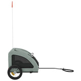 NNEVL Pet Bike Trailer Grey Oxford Fabric and Iron