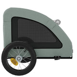 NNEVL Pet Bike Trailer Grey Oxford Fabric and Iron