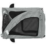 NNEVL Pet Bike Trailer Grey Oxford Fabric and Iron